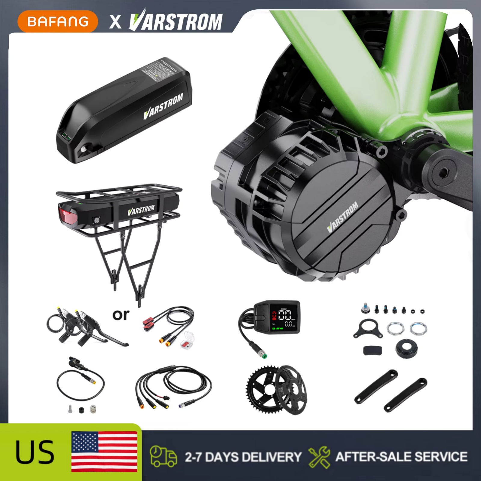 ชุดมอเตอร์กลาง Varstrom 750W 4 - Side Hung Mid Drive Motor Kit บทวิจารณ์และราคา