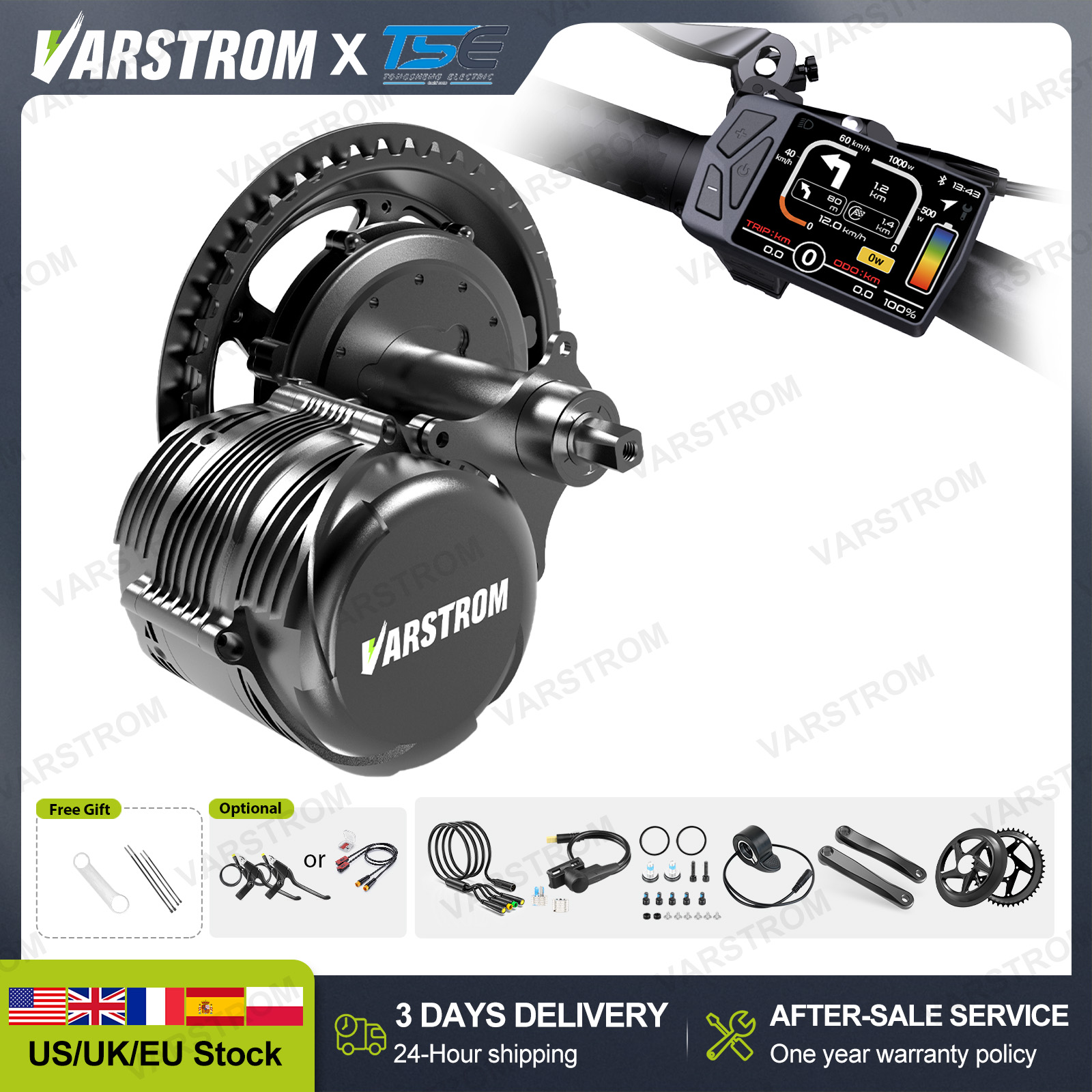 [จัดส่งรวดเร็วภายใน 3 วันในสหร - Side Hung Mid Drive Motor Kit บทวิจารณ์และราคา